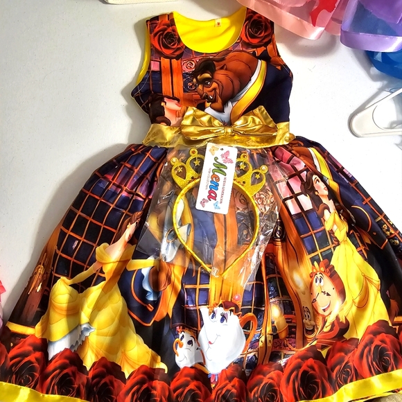 Sublimated sleeveless dress for girls - Picture 4 of 4